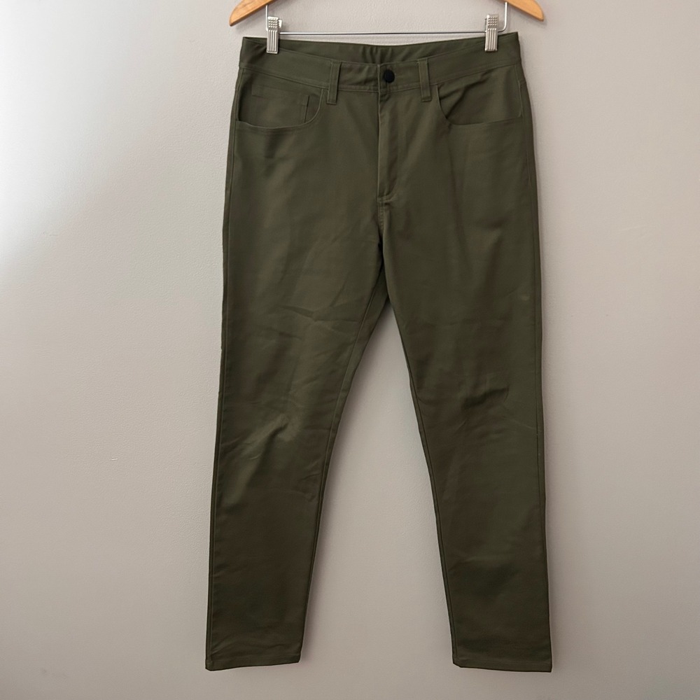 Backcountry Mens 32x30 Summerlin Olive‎ Green Chino Pants Outdoor Hiking Stretch